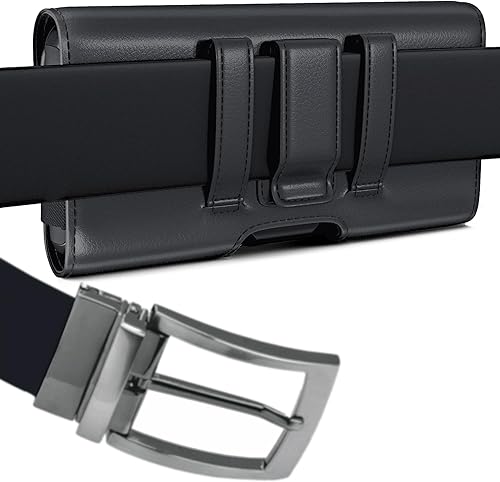 Miniatura 6 de Funda compatible solo con iPhone 17 16e 16 15 14 13 12 11 y Pro - Funda de alta calidad para cinturón de teléfono celular con clip para hombre,