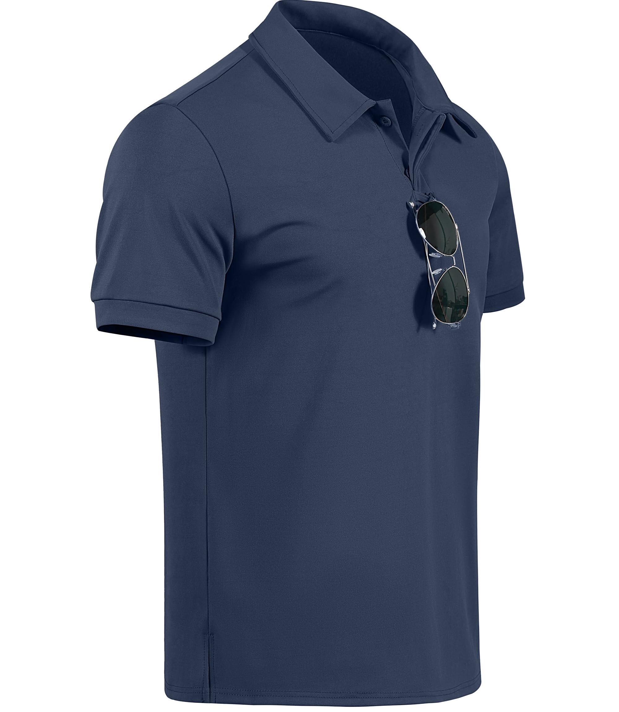 GLESTORE Poloshirt Herren Golf Kurzarm Poloshirts für Männer Bügelfrei Sport Polo Shirt