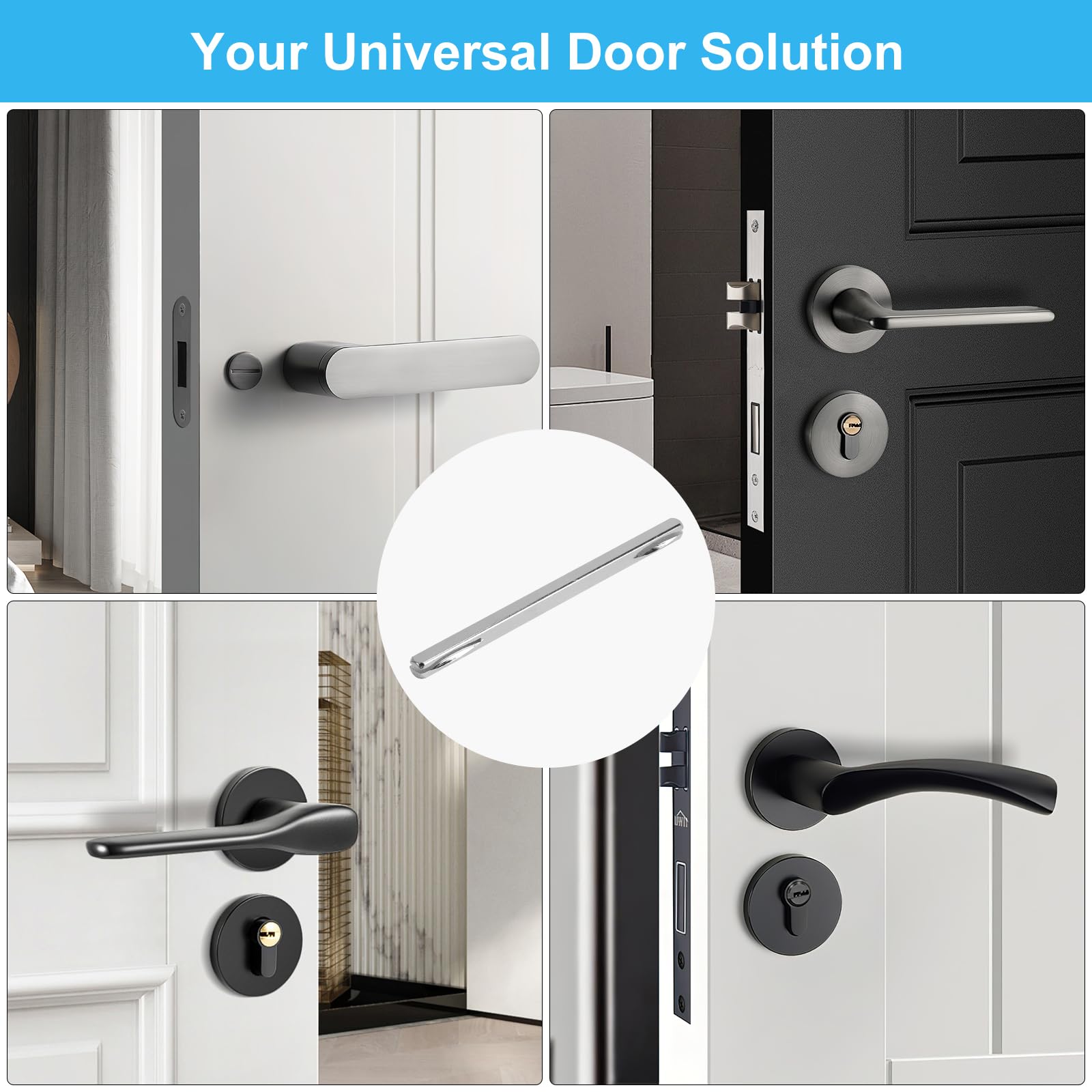 HENGBIRD 2PCS Perni Quadrati in Ferro da 8 mm per Maniglie Delle Porte Zincati Quadrati per Manopole Perno Quadrato da 8 mm Maniglia per Porta in Acciaio Massiccio per Porta Perno di Fissaggio