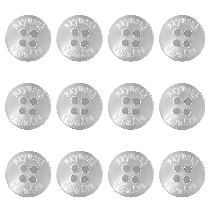Raymond White Shirt Buttons Set of 12 Amazon.in Clothing & Accessories