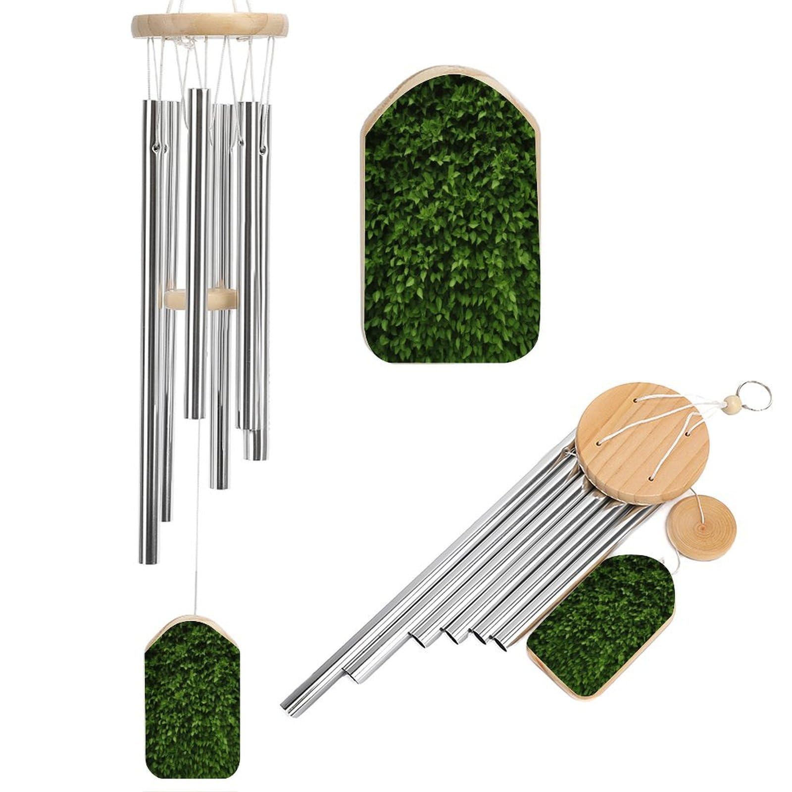 Btcowzrv Style Hedge Wind Chimes For Outside, Hanging Windchimes With 6 Aluminum Tubes, Memorial Wind Chime For Patio Backyard Garden And Outdoor Decor