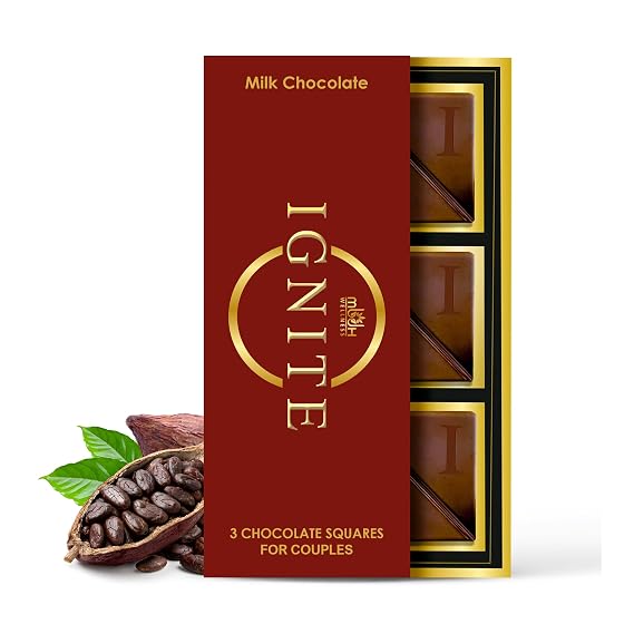 Ignite Milk Choco Squares for Couple, Milk Chocolate, His & Hers Chocolate