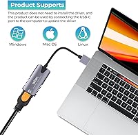 Vista 5 de Tarjeta de captura de video Adaptador USB HDMI 4k HDMI Grabadora de video y tarjeta de captura para transmisión 4k HDMI Tarjeta de captura de video