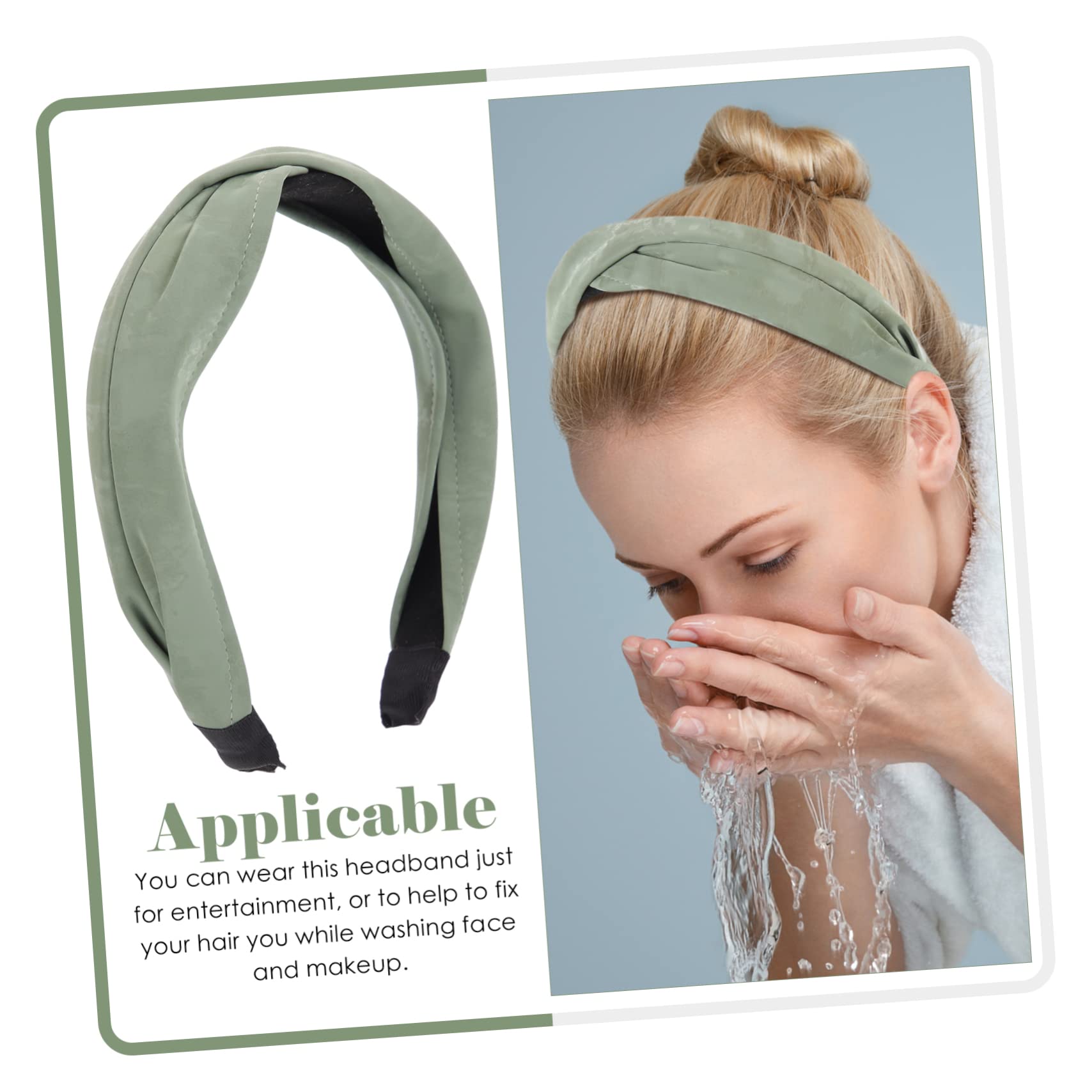 POPETPOP 5pezzi Fascia Larga Antiscivolo Per Ragazze Cerchietto Elegante Pu Per Festa e Uso Quotidiano Accessorio Versatile Per e Makeup