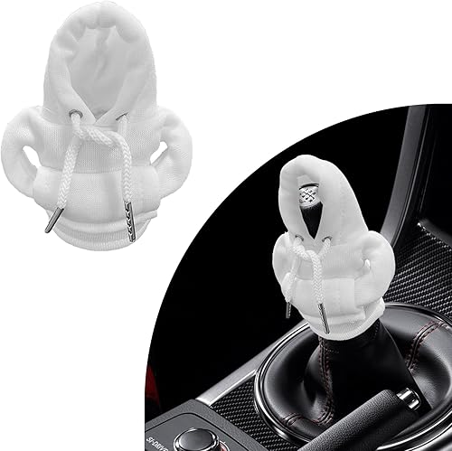 Dickno Sudadera con capucha para palanca de cambios de automóvil, divertido suéter cálido para invierno, decoraciones novedosas para interiores de