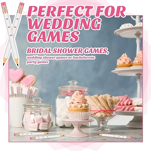 Miniatura 9 de 24 lápices de despedida de soltera preafilados, lápices de golf de 4 pulgadas con borradores de boda, lápiz hexagonal de 2 HB para baby shower,