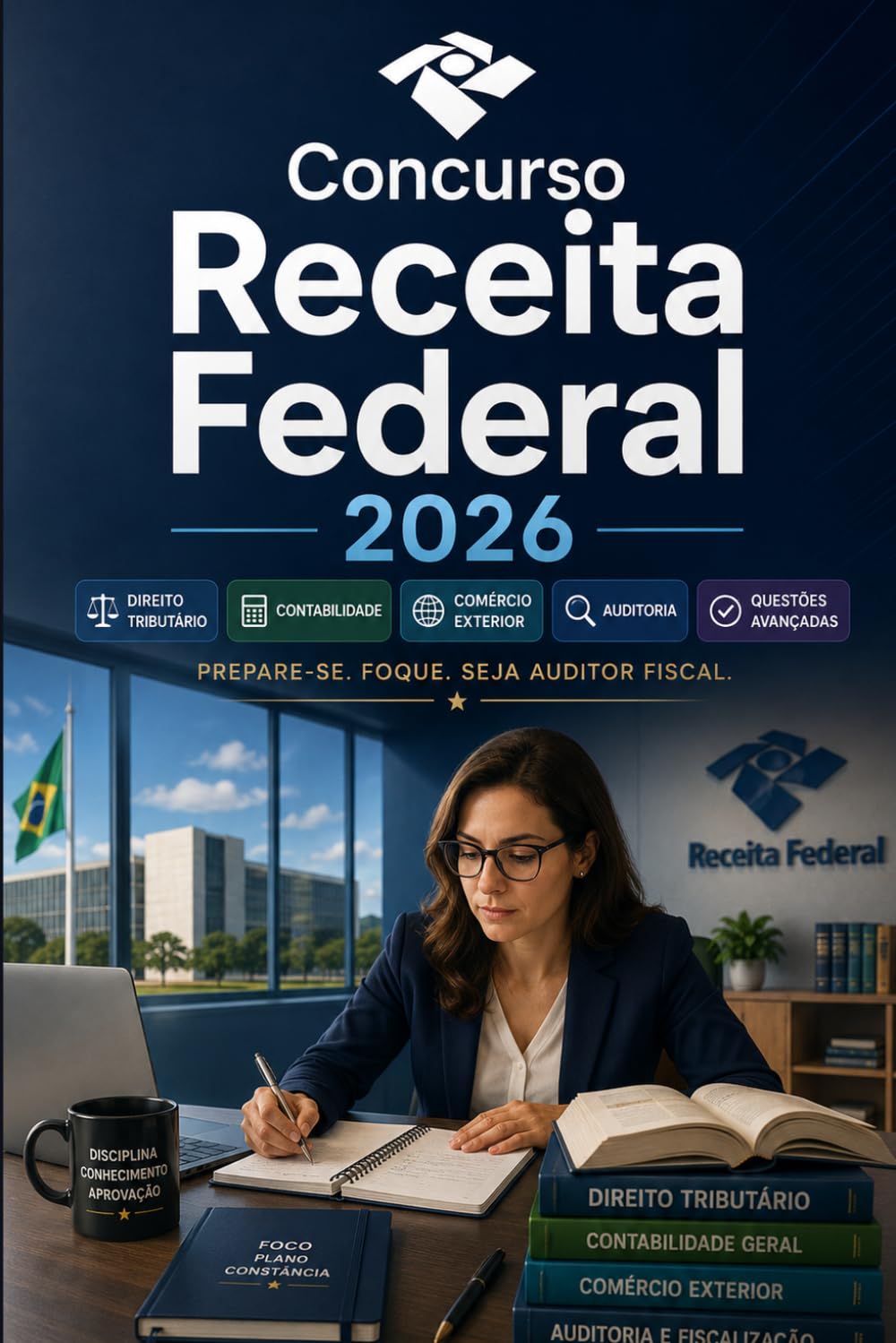 Concurso Receita Federal 2026: Preparação Receita Federal: direito tributário, constitucional, administrativo, contabilidade, comércio exterior, auditoria e questões avançadas