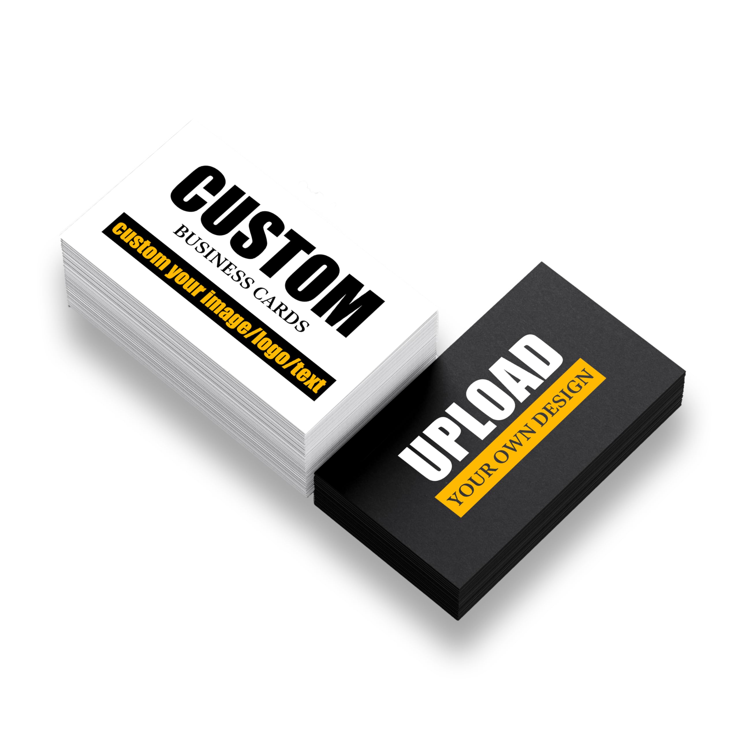 Visitenkarten,Visitenkarten Personalisiert,Visitenkarten Selbst Gestalten Mit Eigenem Logo/Foto/Text,Doppelseitiger Druck Wasserdicht 3.5X2 Zoll,für Business,Party und Privat (1000 Stück)