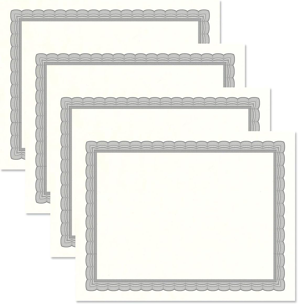 Buy Executive Gray & White Parchment Certificate Papers Pack of 100