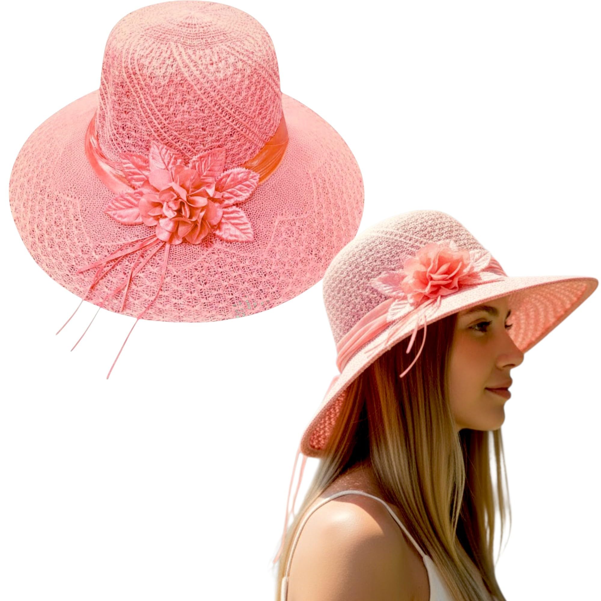 trubliz Women's Sun Hat Stylish Garden Beach Cap, Foldable for Travel - Sun Protection for Girls - Summer hat for Women-picture-43