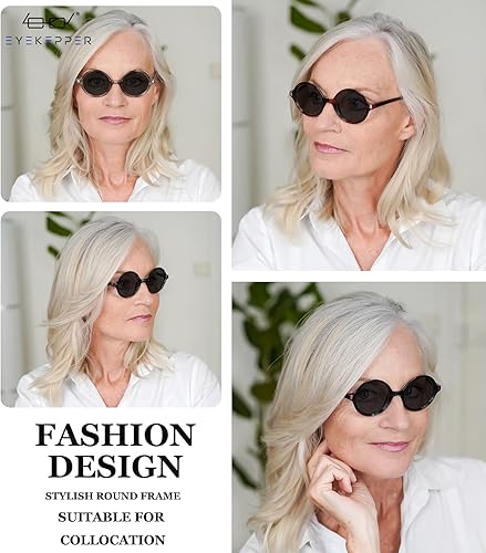 Miniatura 2 de Eyekepper Paquete de 4 lentes de sol bifocales para mujer, lentes pequeños, redondas, bifocales +1.50