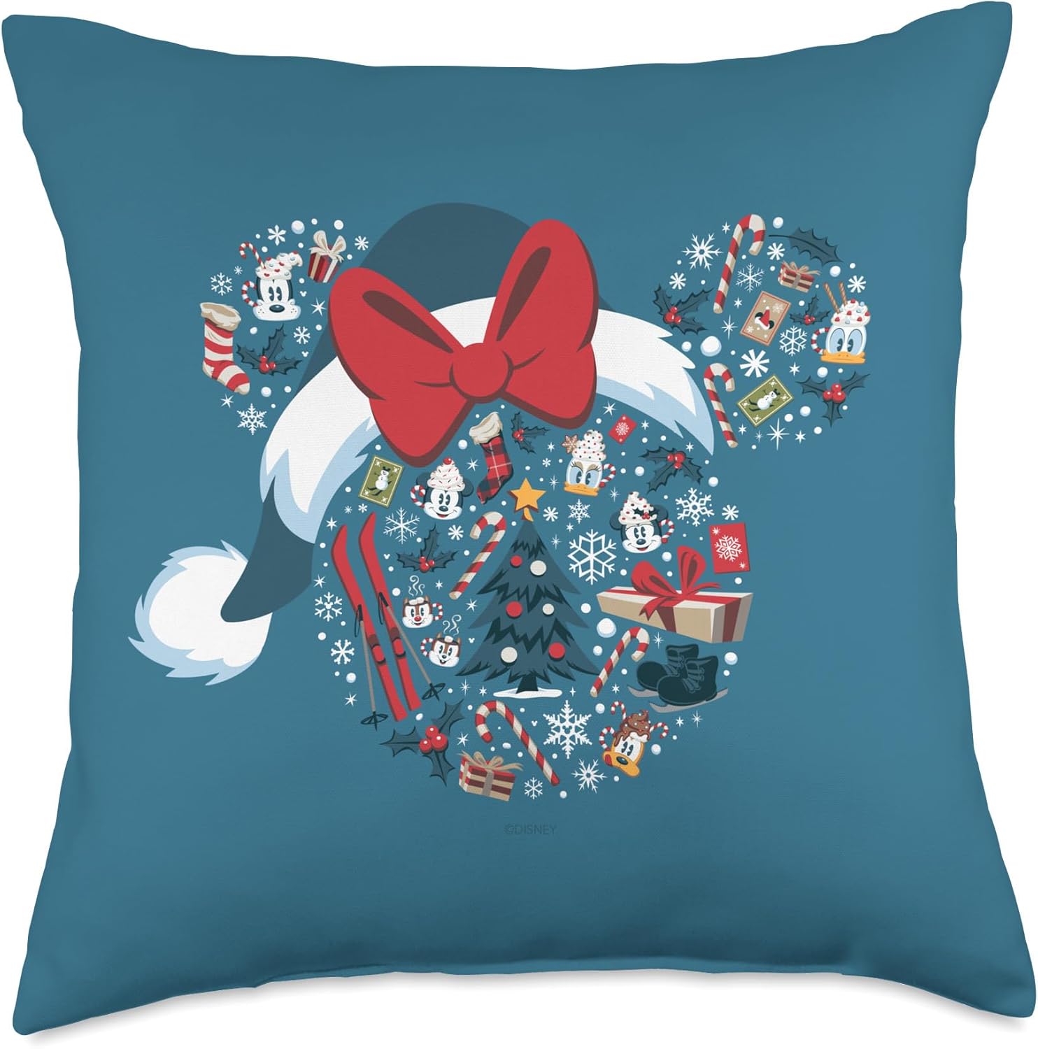 Disney Minnie Mouse Icon Winter Lodge Throw Pillow