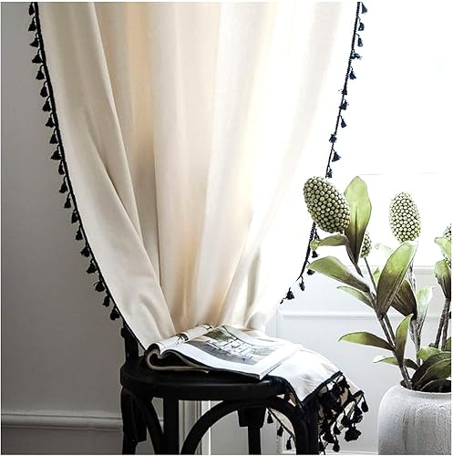 Miniatura 4 de Ribete de flecos de 50 yardas  Cinta de encaje de algodón para accesorios de costura, manualidades y decoración del hogar (beige)