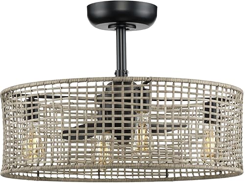 Progress Lighting Ventilador de techo LED P250068-31M-WB de Belva Collection 25.25 pulgadas