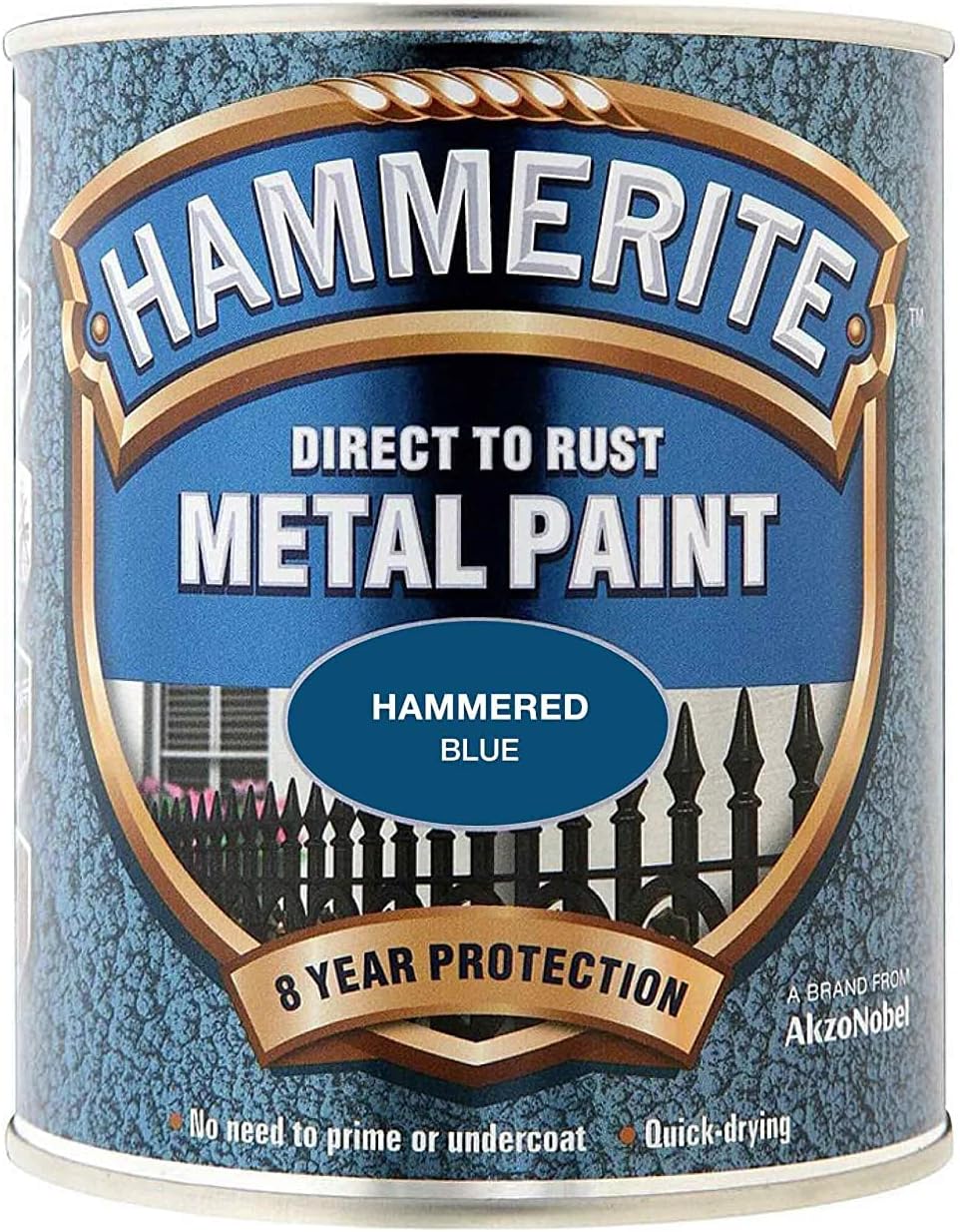 Hammerite Metal Paint Hammered Blue 750Ml