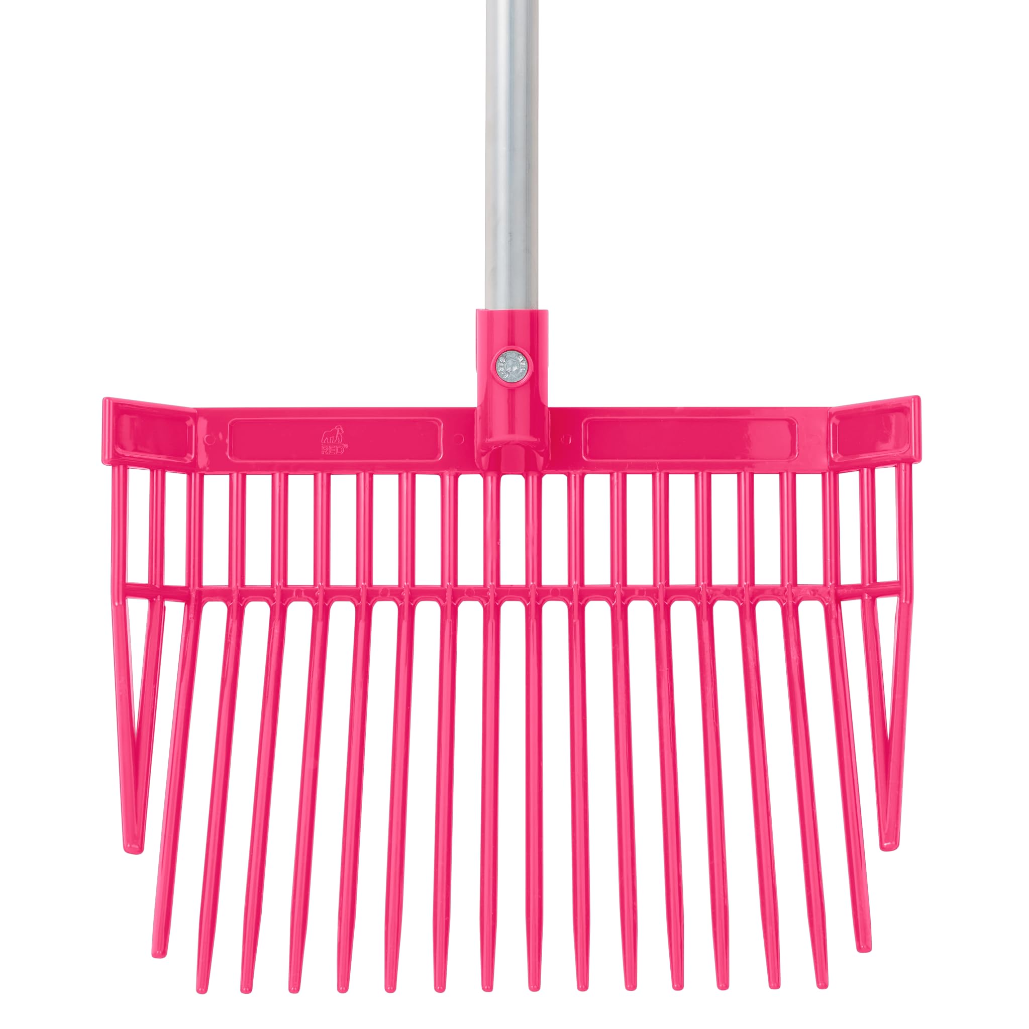 Red Gorilla Replacement Bedding Fork Head Only in Pink for PC Bedding Fork Spare Part Durable Polycarbonate 20 Strong Tines for Stable Horses Manure and Bedding Lightweight