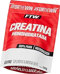 FTW Creatina Monohidratada 100% Pura - Explosão de Energia, Força e Resistência - Absorção Rápida para Ganho de Massa e Performance (700G)