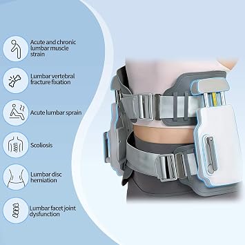 Manual Lumbar Traction Device, Wearable Spinal Decompression Back Stretcher, Portable Lumbar Decompression Device Belt, for Lower Back Pain Relief & Spinal Support