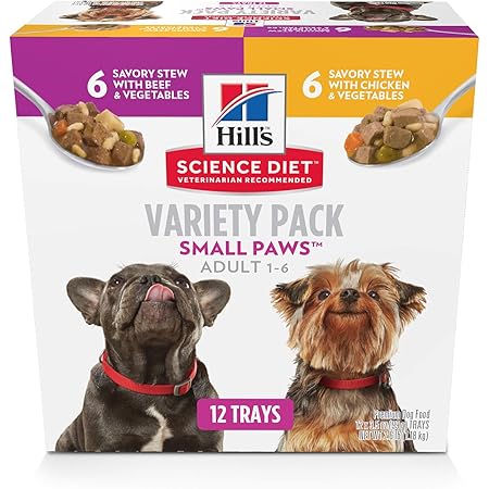 Amazon ヒルズ サイエンス ダイエット ドッグフード ウェットトレイ アダルト 1歳以上 成犬用 バラエティパック チキンと野菜 ビーフと野菜 小型犬用 99g 12個 2種類 各6個 ケース販売 ヒルズ サイエンス ダイエット ウェット 通販