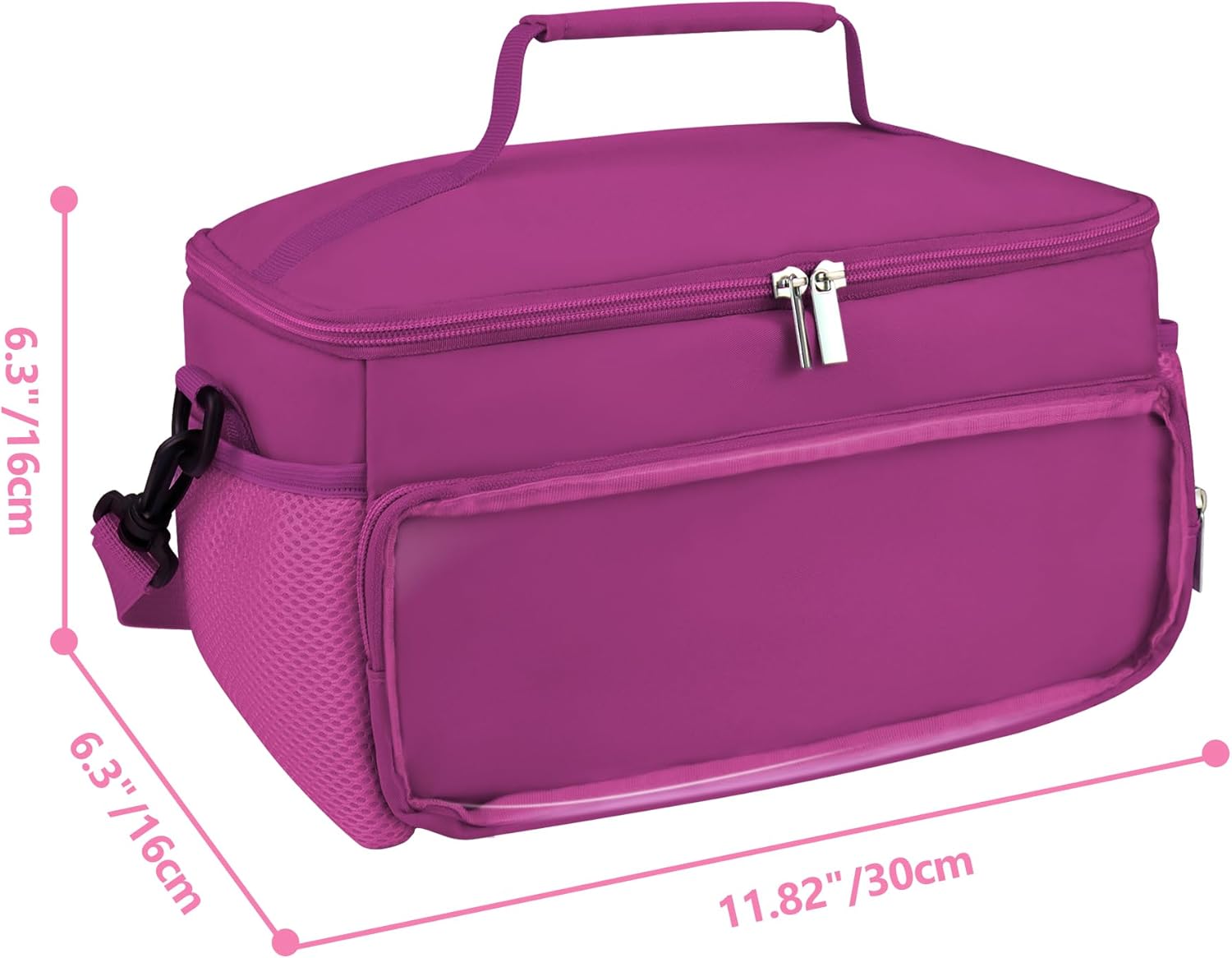 Carrying Case compatible with Toniebox 1 and 2, Multi-Compartment Storage Figures, Headphones and Charger, with Shoulder Strap (Purple)