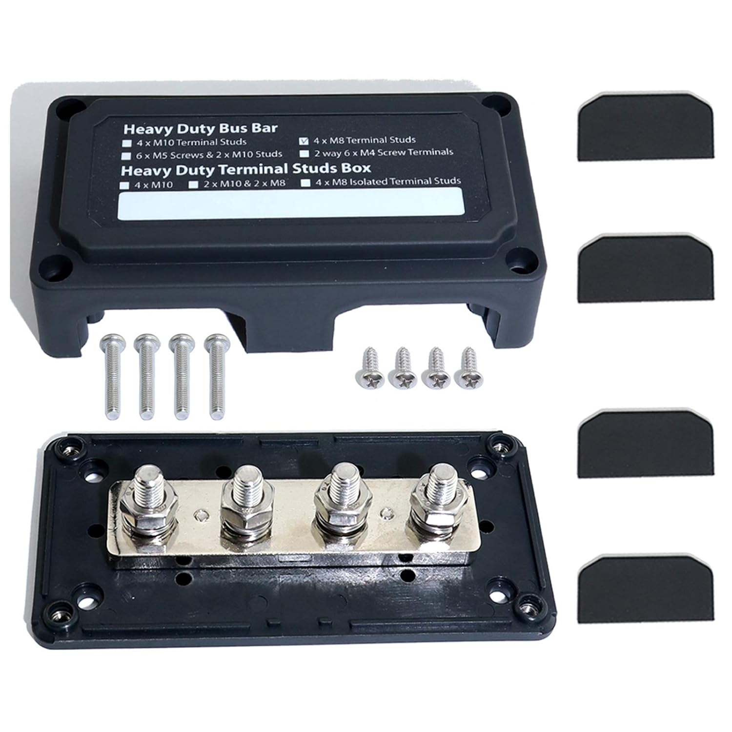 boeray Heavy Duty Bus Bar Power Distribution Box Terminal Power Block