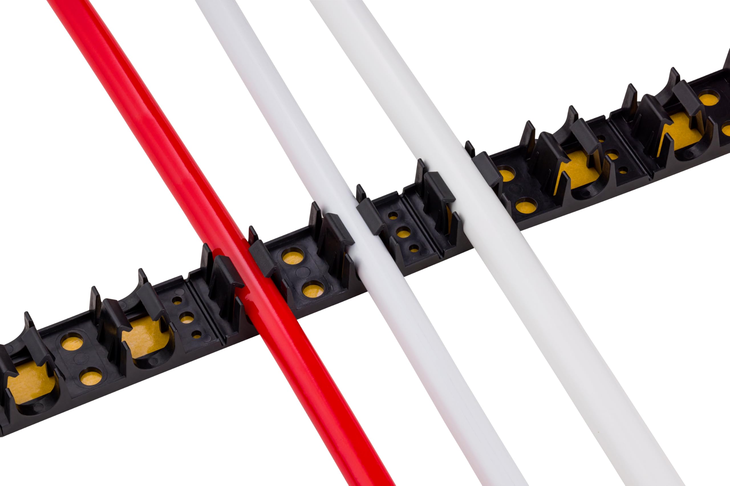Rail de fixation pour tube plancher chauffant longueur 1 mètre avec adhésif (lot de 100) NOYON & THIEBAULT