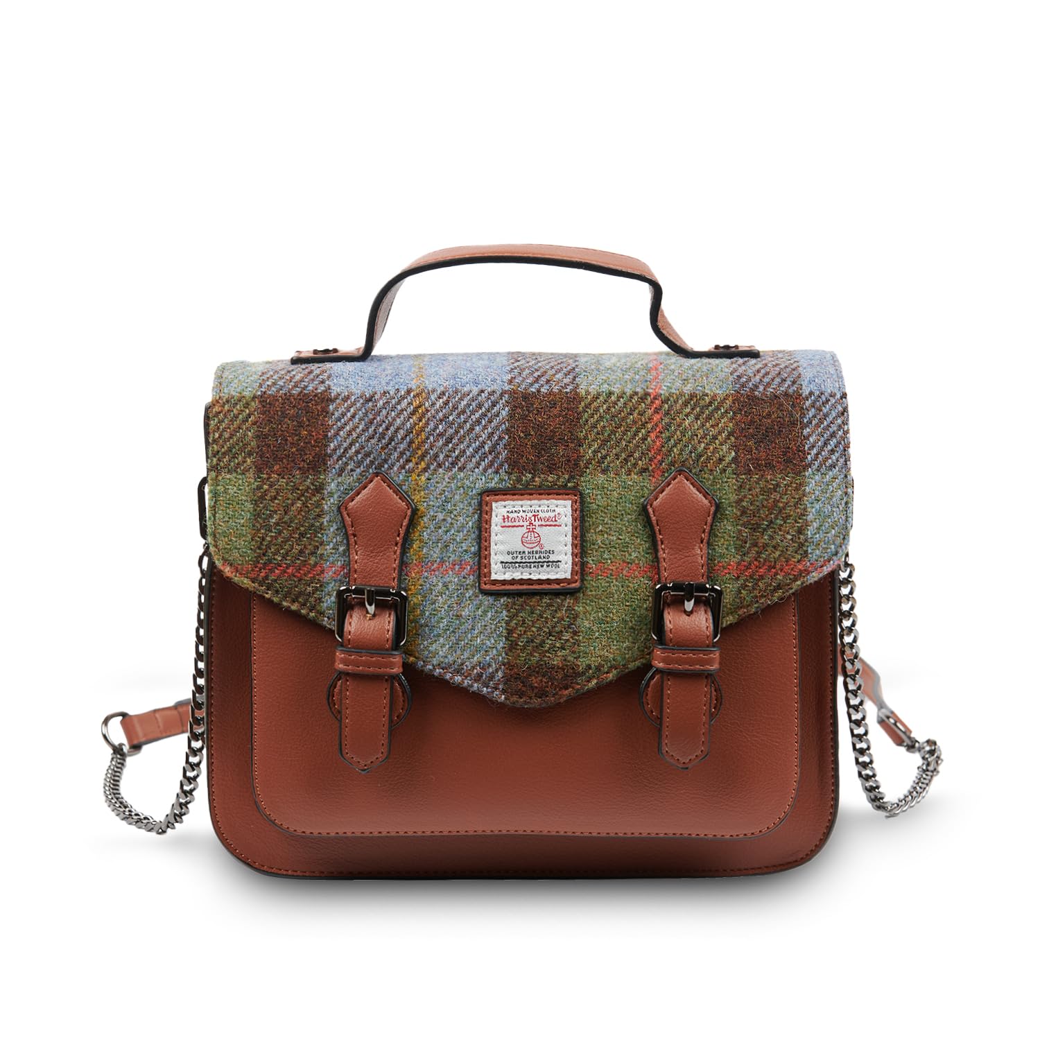 Islander® The Calton Satchel - Ladies Satchel With HARRIS TWEED - Small and Medium