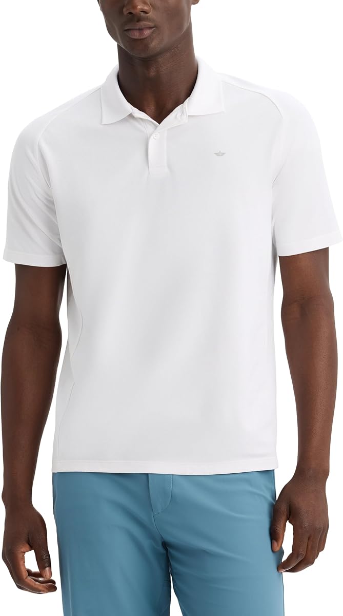 DOCKERS® Men's Go Polo Regular Fit, Lucent White, Medium