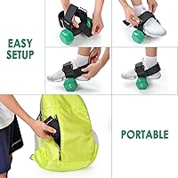 Vista 5 de Original Dumbbell Foot Attachment, Tibialis Trainer, Adjustable Ankle Weights, Ankle Straps for Weight Lifting, Leg Workouts at Home for Hip, Shin