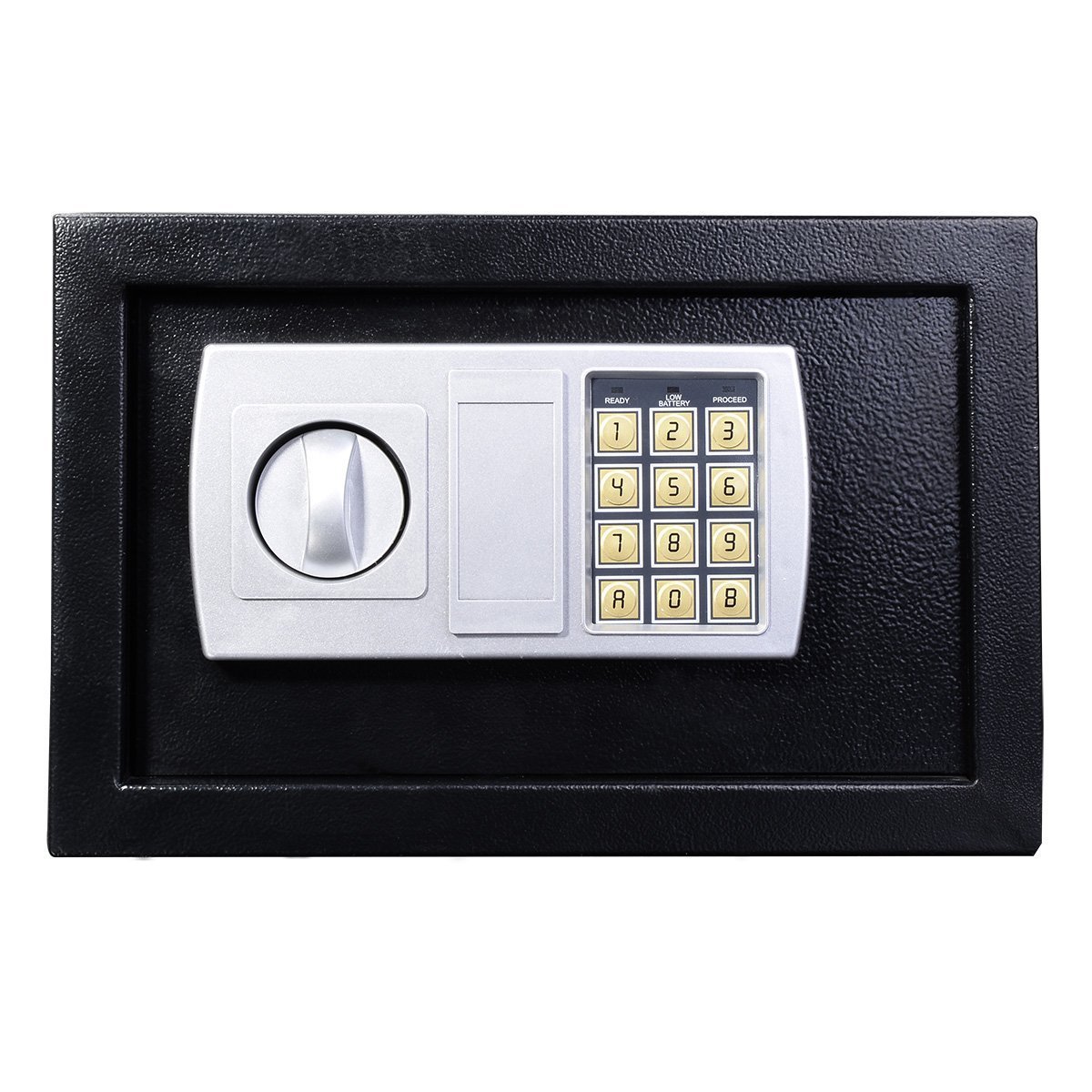 8.5L Medium Digital Safe Value Safe Electronic Home Safe Box,Lock Box, Cash Box, Security Box for Solid Steel Office or Home Use - Black