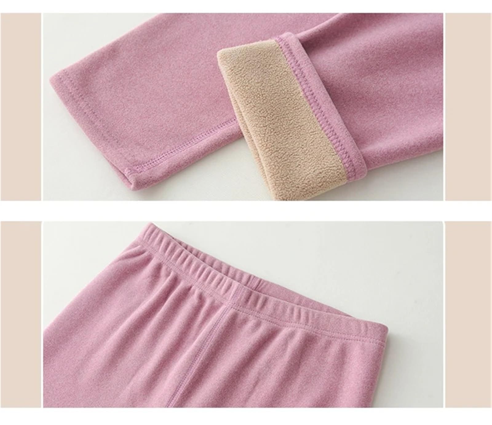 Thermo-Sets Für Damen Winter-Damen-Thermounterwäsche, Dickes Intim-Set, Fleece, 2-teilig, Unterhose und Unterhemden Atmungsaktiv Und Thermowäsche Set(Orange red,4XL(70-80kg))