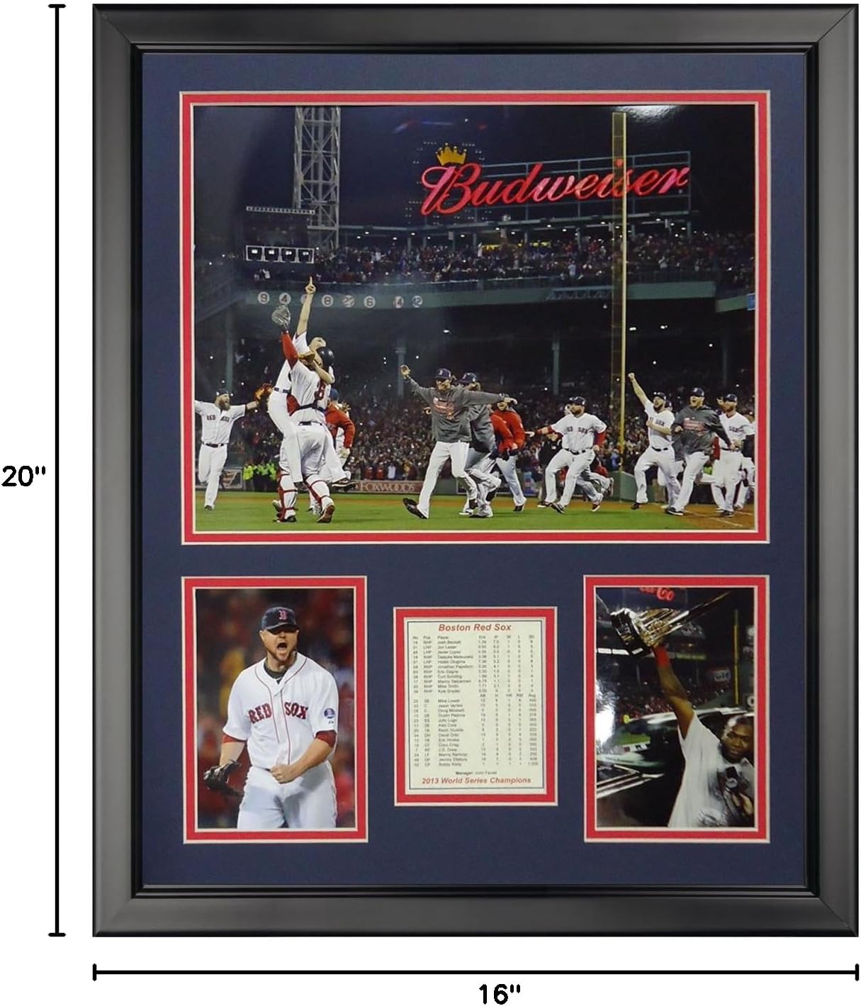Legends Never Die 2013 Boston Red Sox World Series Champions - Run - Framed Photo Collage, 16" x 20"