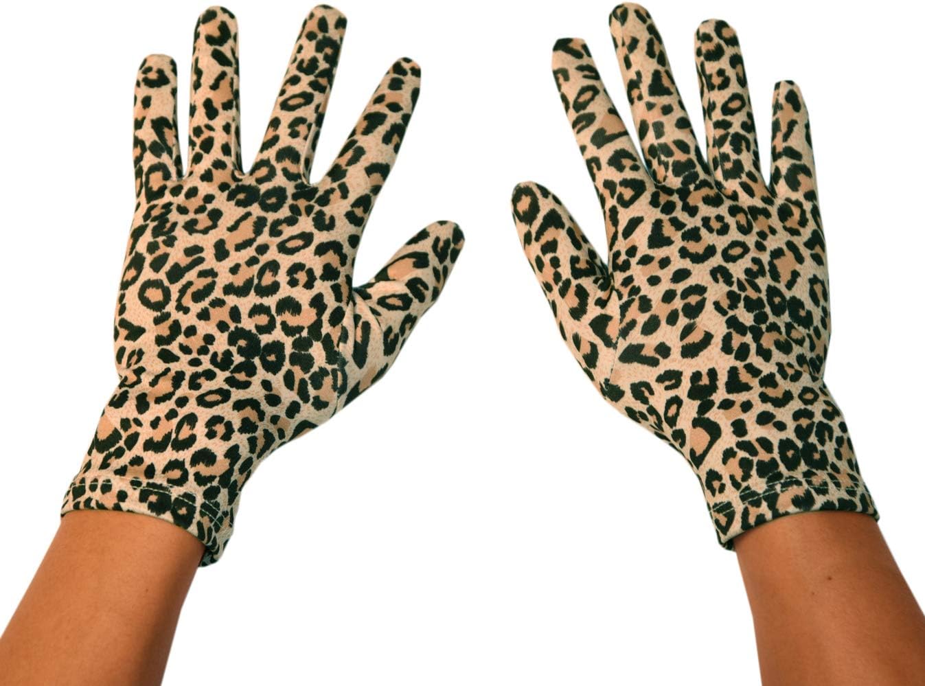 Seeksmile Leopard Spandex Gloves