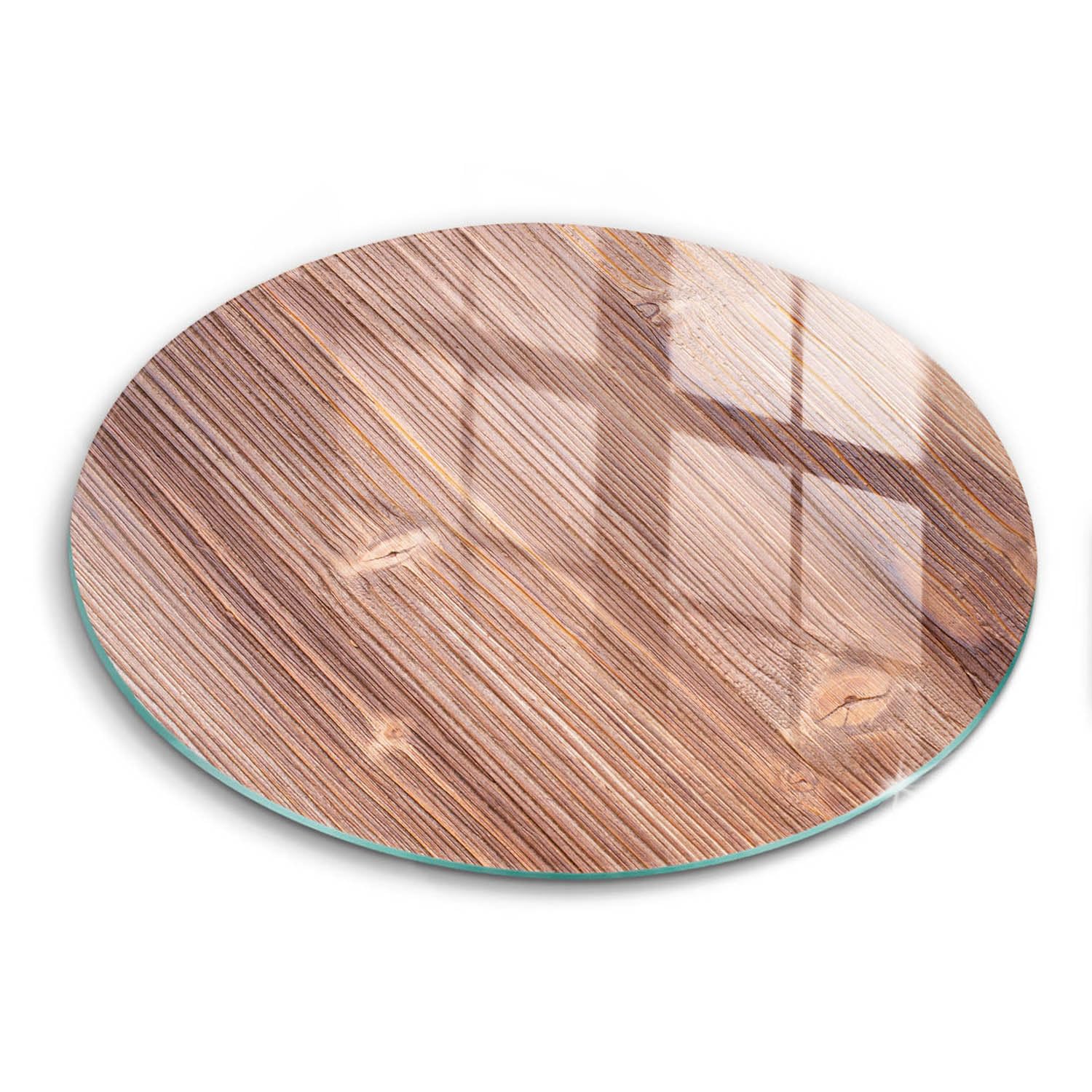 Planche à découper induction 40cm Wallfluent en bois naturel protège-plaque