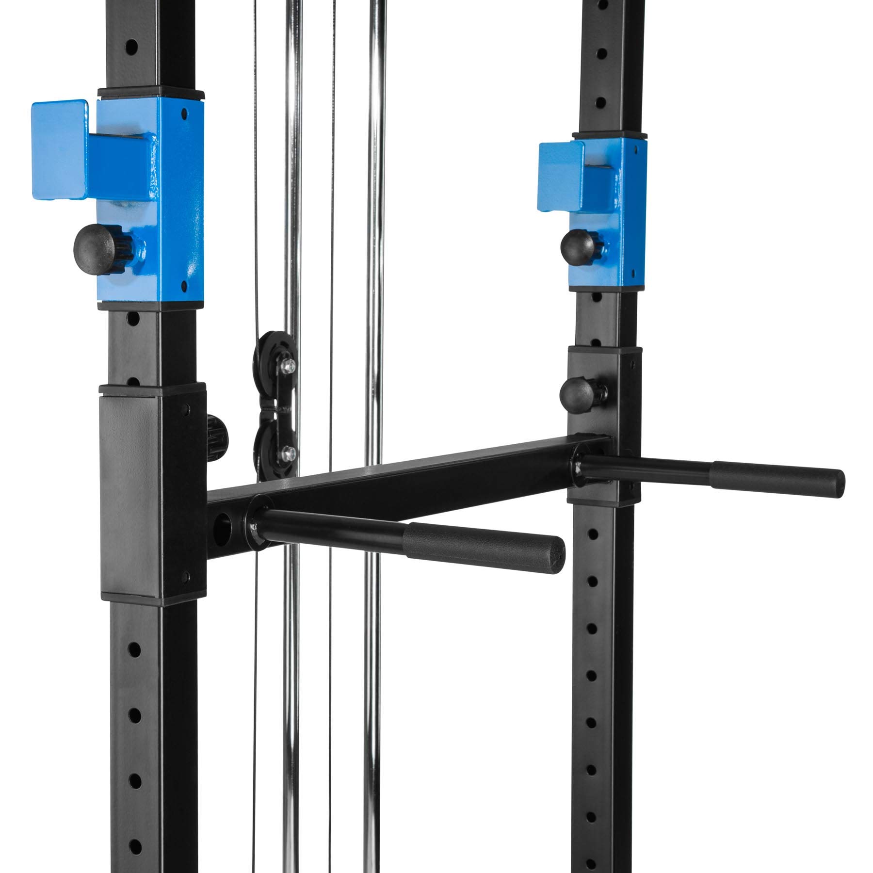 tectake® Station de Musculation Cage de Musculation Double Barre de Tractions Barres à dips emboîtables Appareil pour muscler Barre Sport Maison Fitness 136 x 142,5 x 215 cm