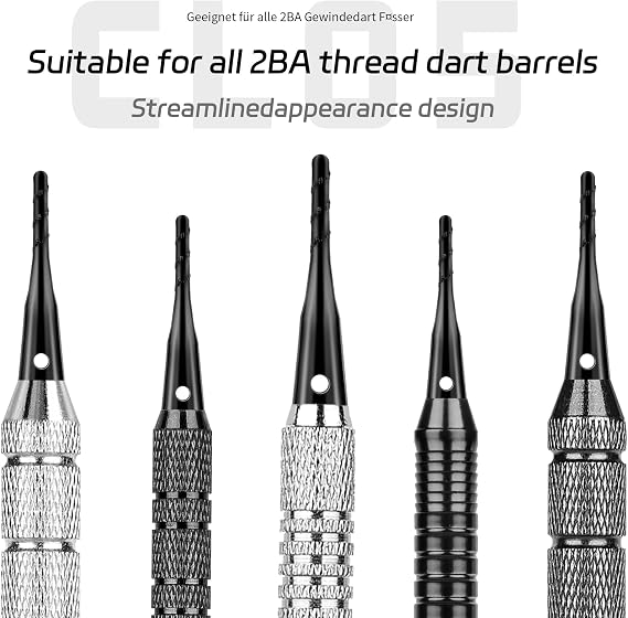 CyeeLife Darts Soft Tip,2BA Thread Soft Tip Dart Point 200 Pack, Plastic Tip Dart Points, Soft Tip Sets, Dart Accessory