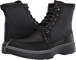 clarks black leather boots