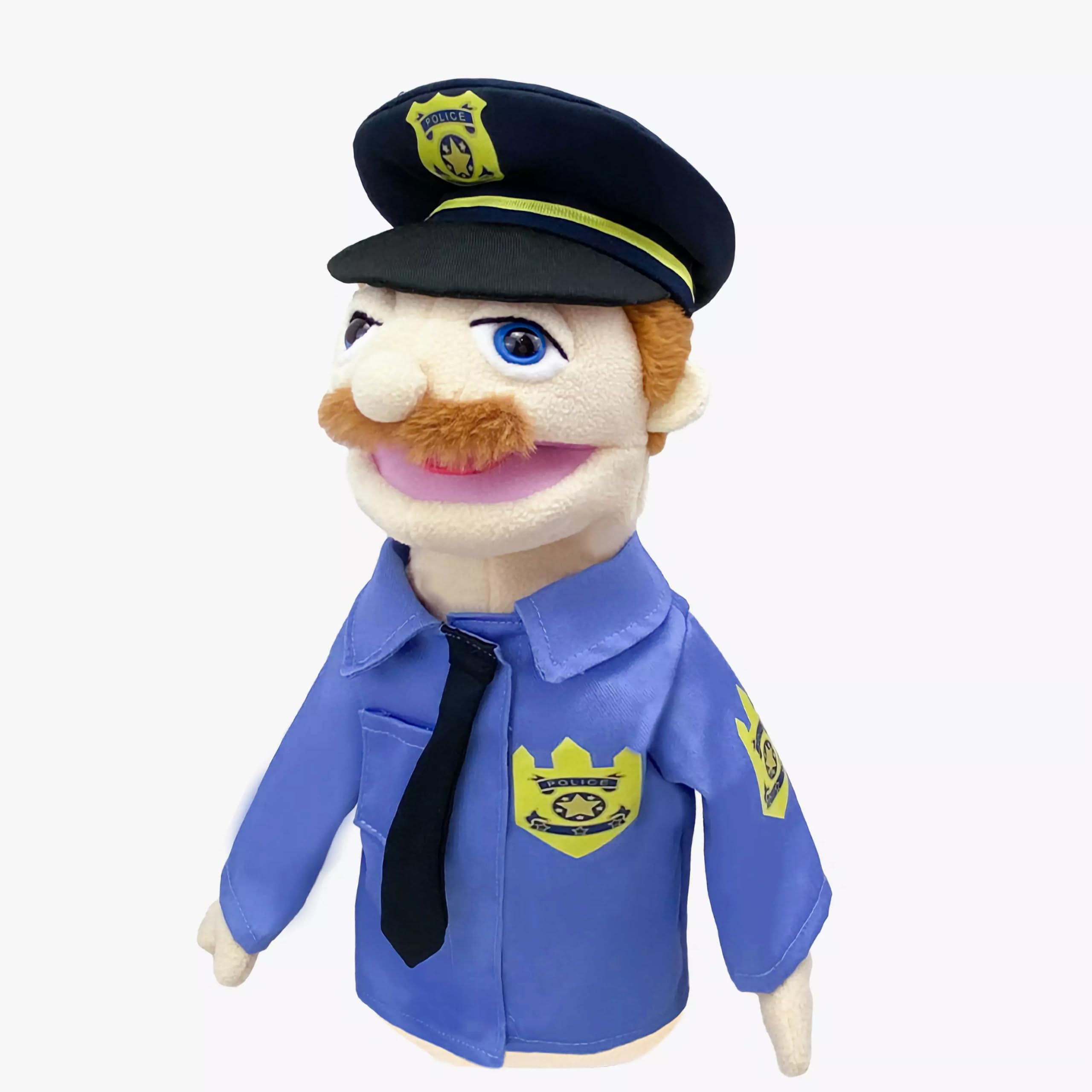 LOMTRATS Theater Hand Puppets for kids,Includes Teacher, policeman, farmer, pirate, detective - Image 3