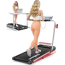 Tapis Roulant Elettrico Piehevole, 6 IN 1 Tapis Roulant Salvaspazio, Inclinazione 9%, 12 km, h, 2.5HP, Tapirulan con 2 Display LED, APP, Due Modalità di Controllo (Silver, Yellow)