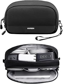 UGREEN Electronics Organizer Travel Case Bag Multifunctional Organizer Carrying Case for Cables, Cord, SD Card, Earbuds, Charger, USB Adapter, Electronic Accessories Medium Size