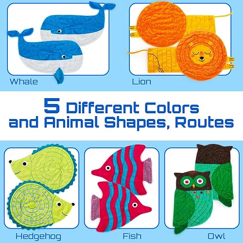 Miniatura 2 de 5 piezas de tapete de laberinto de mármol sensorial para aliviar el estrés, juguetes sensoriales táctiles para niños, adolescentes, autismo,