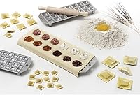 Vista 2 de Paderno World Cuisine Máquina de ravioles de 12 piezas con rodillo, gris