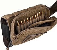 Vista 7 de PETAC GEAR Rifle táctico Buttstock Pack/soporte de carcasa ajustable bolsa de descanso mejillas para acción prolongada..