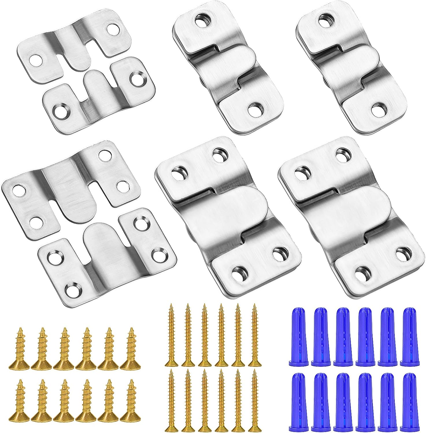 Flush Mount Bracket Stainless Steel Interlocking Z Clips, French Cleat