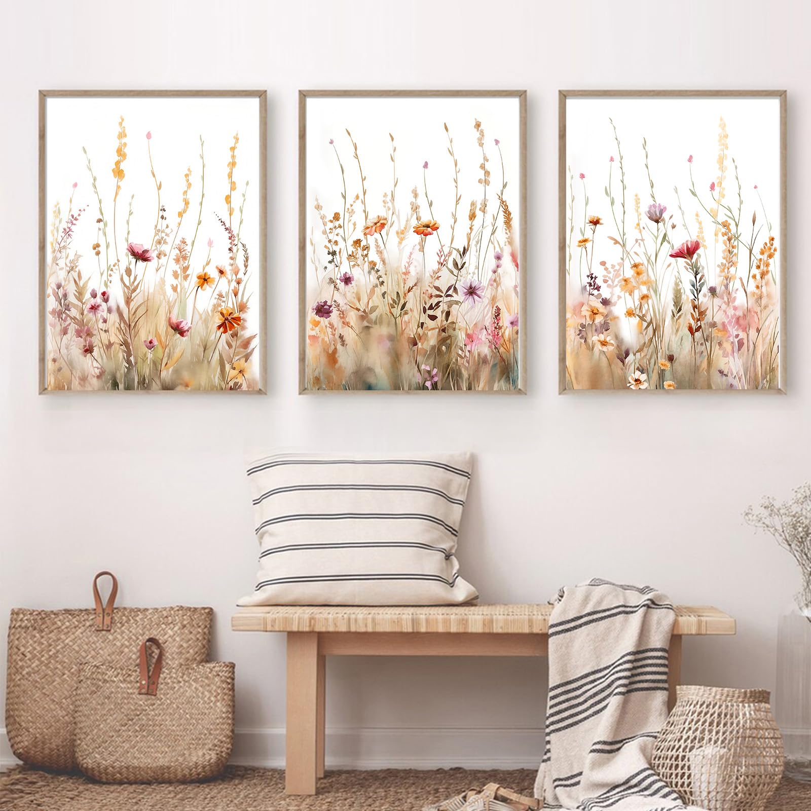 Nursery Art Flower Personalised Bunny Rabbit Nursery Art Print