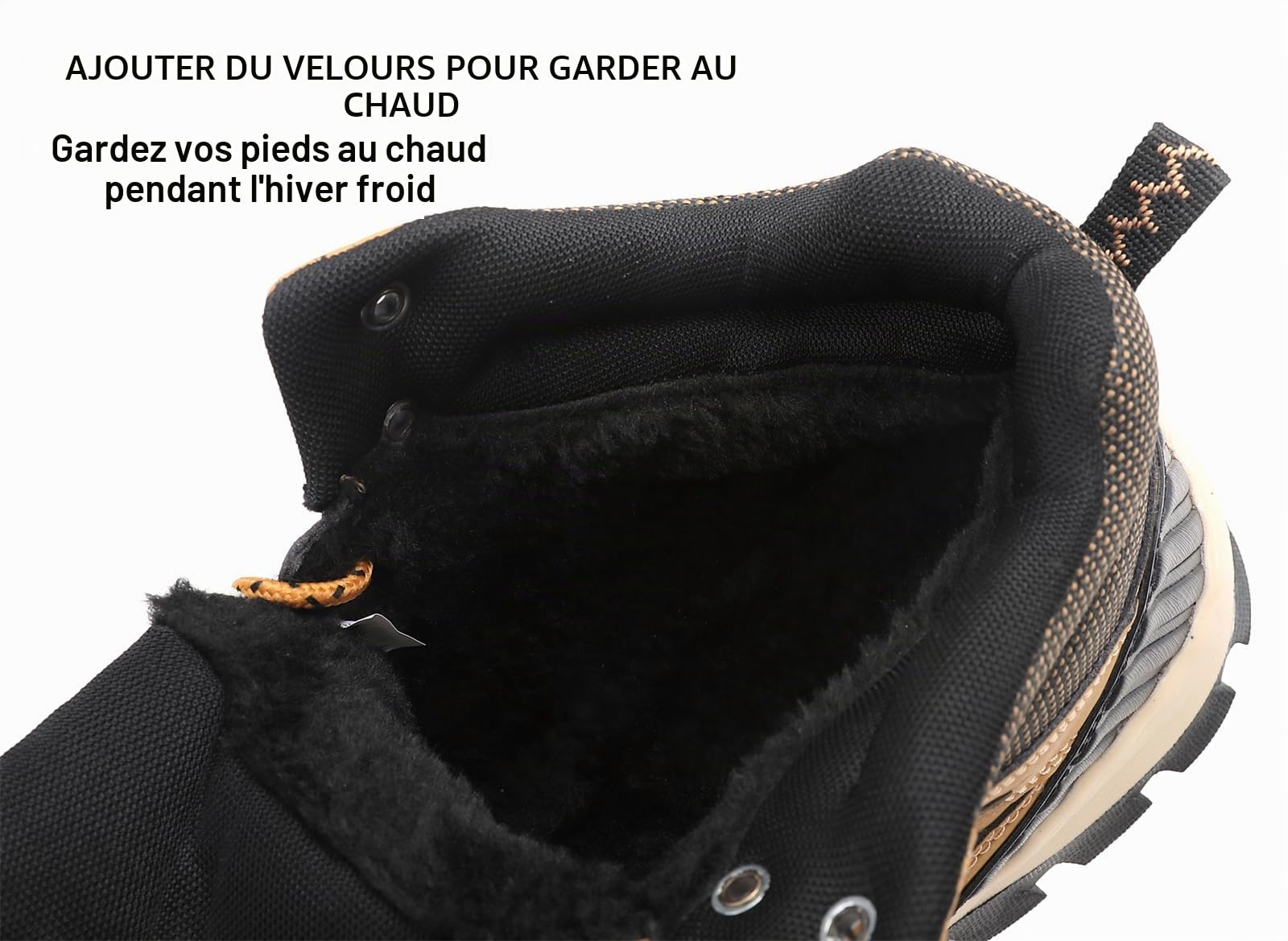 ARRIGO BELLO Chaussure Homme Hiver Bottes Homme Bottine Chaud Fourrées Neige Extérieur De Marche Randonnée Boots Taille 41-46