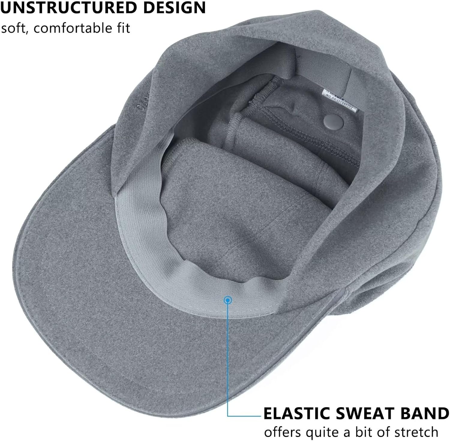 GADIEMKENSD Women's Winter Reflective Fleece Ponytail Hat with Drop Down Ear Warmer - Image 6