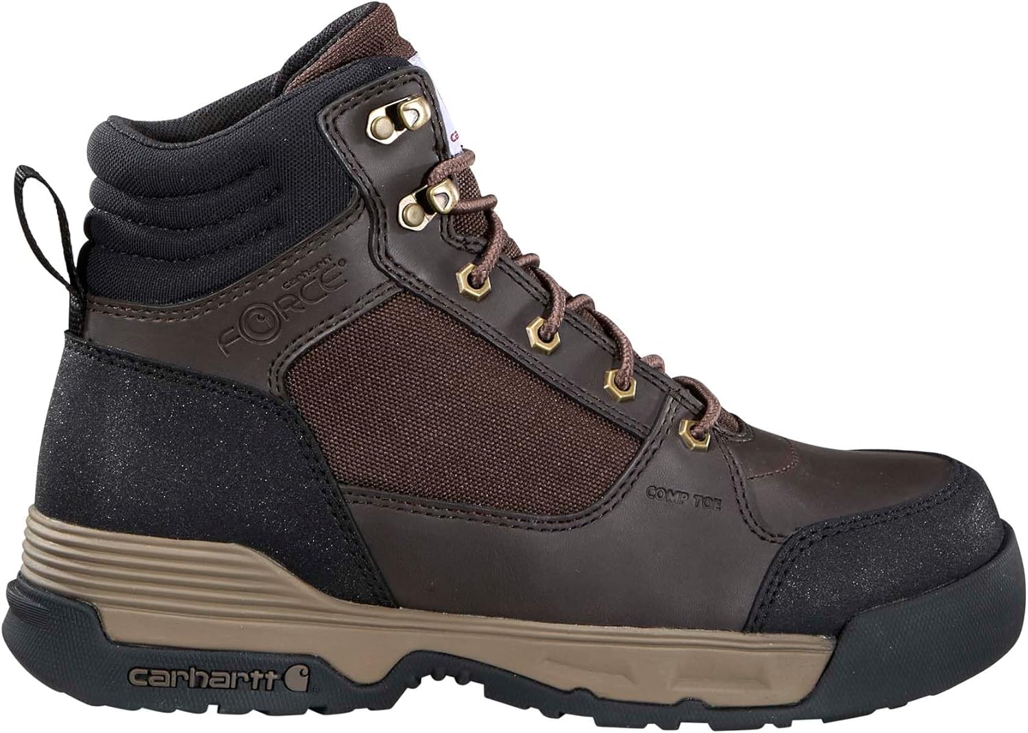 Carhartt Men’s Force HD 6" Composite Toe Work Boot, Slip-Resistant, EH Rated, FastDry Lining