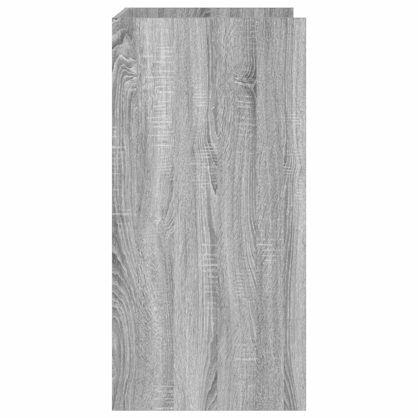 Mobile per lavatrice in legno Sonoma grigio, 67,5 x 48 x 97 cm, con vano portaoggetti, scomparti, porta e ripiano per bagno, lavanderia e ordine in piccoli spazi