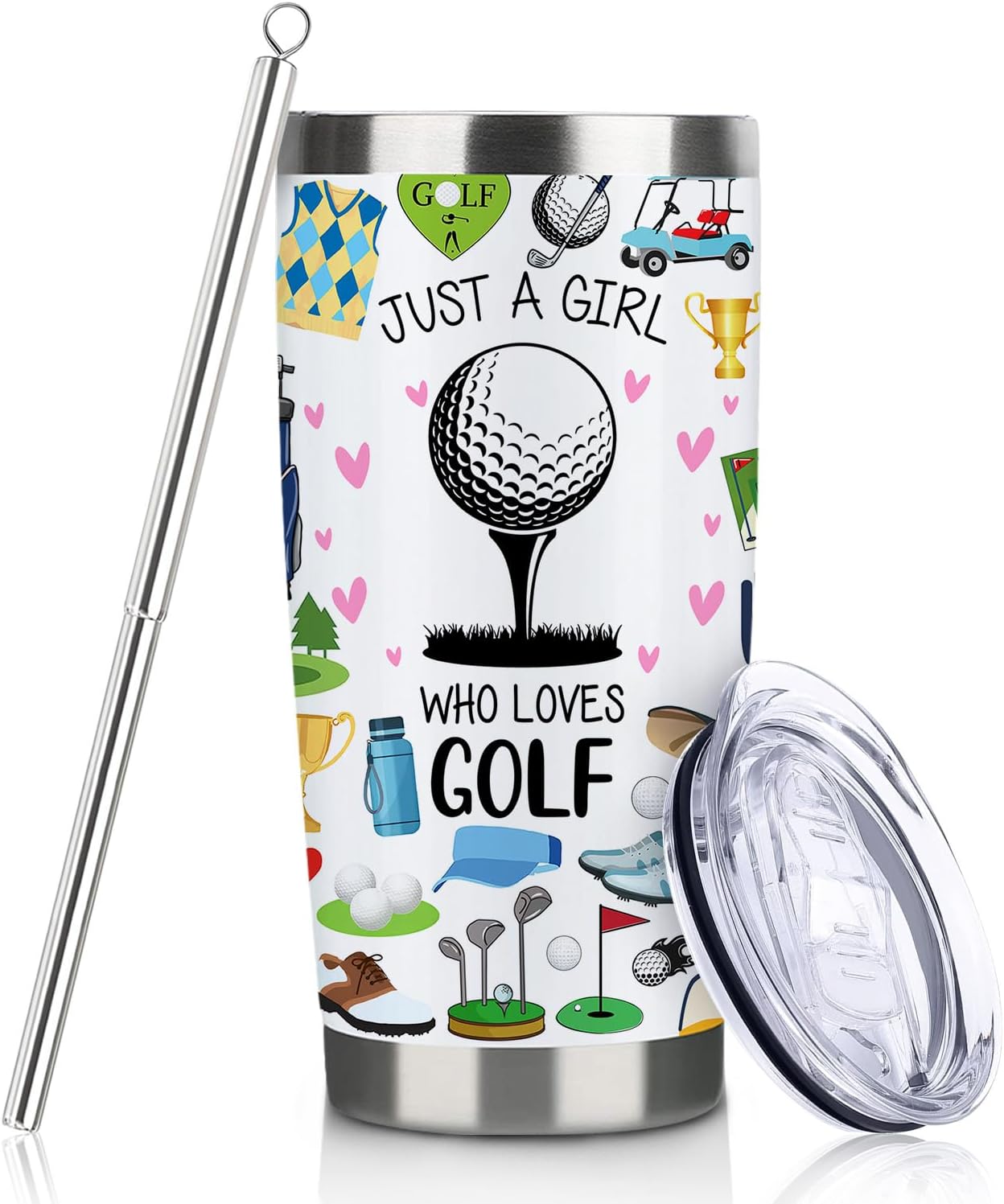 20 oz Stainless Steel Tumbler for Golf Lovers on Birthday or Christmas - Image 5